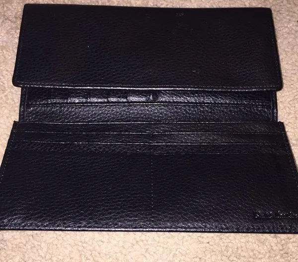 Black faux leather wallet. - Image 4