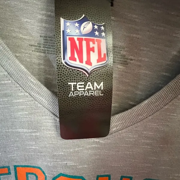 Fanatics NFL Women's Gray V-Neck Tee style#TA09 082752063 - Image 6