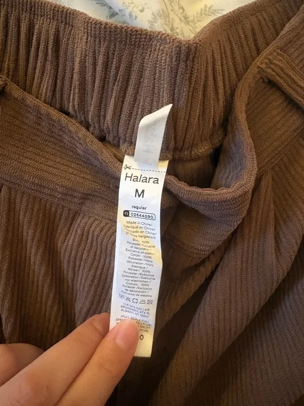 Halara Corduroy Pants in Light Brown - Image 3