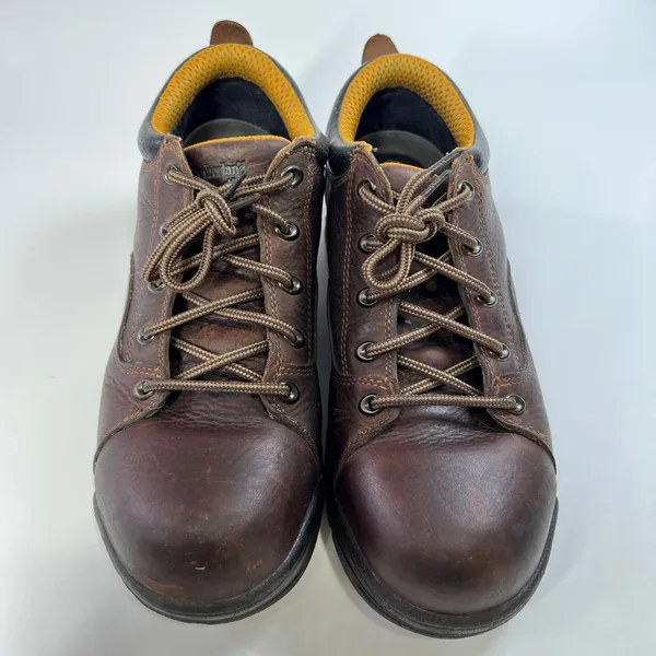 Timberland PRO Women's Steel Toe Work‎ Shoes Brown Leather EH Safety Size 9.5M - Image 3