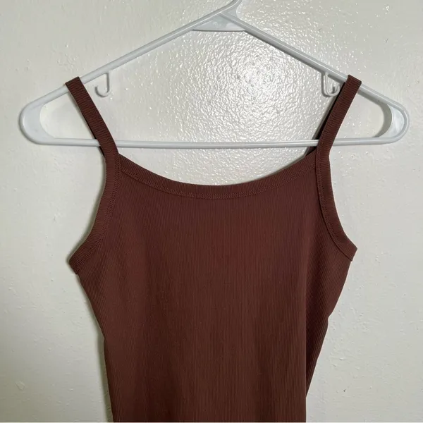 No Boundaries Women's Juniors Size Medium 7-9 Rib‎ Cami Top Hot Chocolate Brown - Image 4