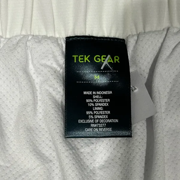 Tek Gear White High Waist shorts sz M - Image 3