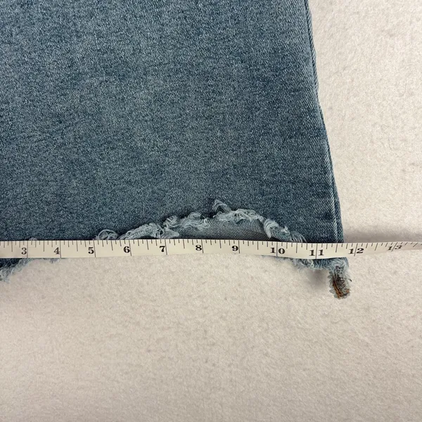 Lane Bryant Signature Fit Mid-Rise Flare Jean Women's 20S Blue Distressed Casual - Image 8