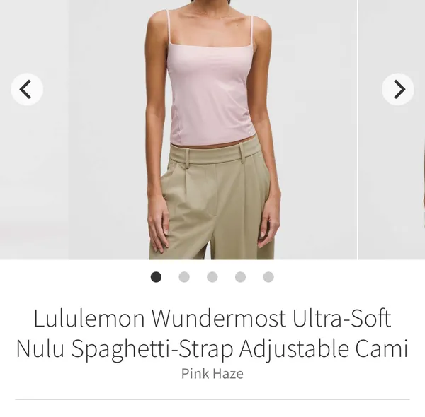 Lululemon Wundermost Ultra-Soft Nulu Spaghetti-Strap Adjustable Cami - Image 4
