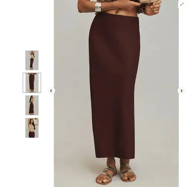 Anthropologie The Tilda Maxi Slip Skirt: Linen Edition - Image 2