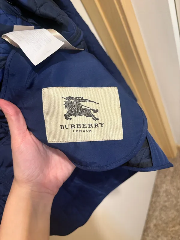 Blue Burberry coat  - Image 5