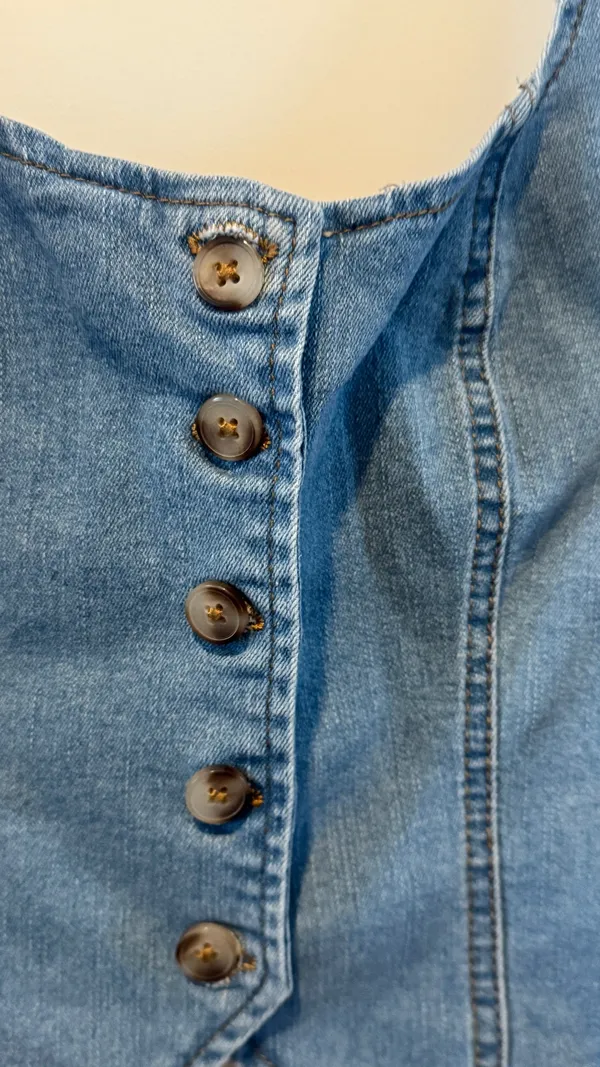 Y2K cropped top Size XS Blue - Image 2