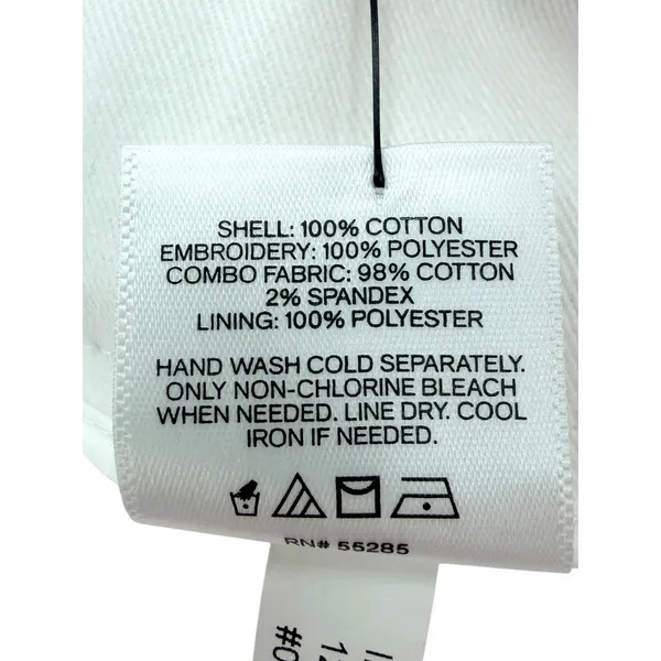 Express Super High Waisted Eyelet Belted Cargo Joggers 2 White Utility Pants NWT - Image 10