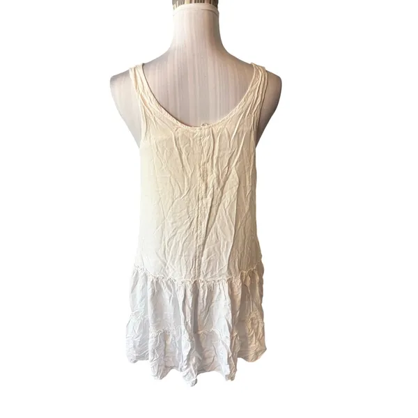 Splendid Collections White Tiered Summer Dress Size S - Image 2
