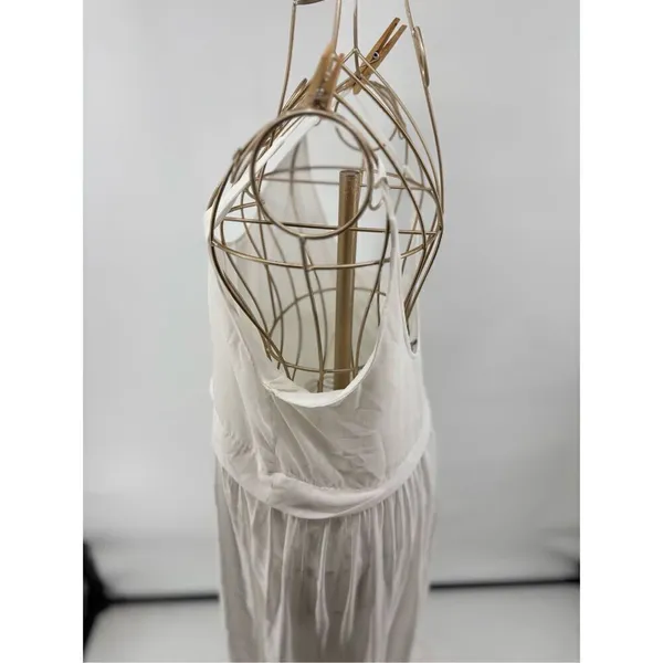 Zara W&B Collection Sleeveless Long Dress Size Medium White - Image 10