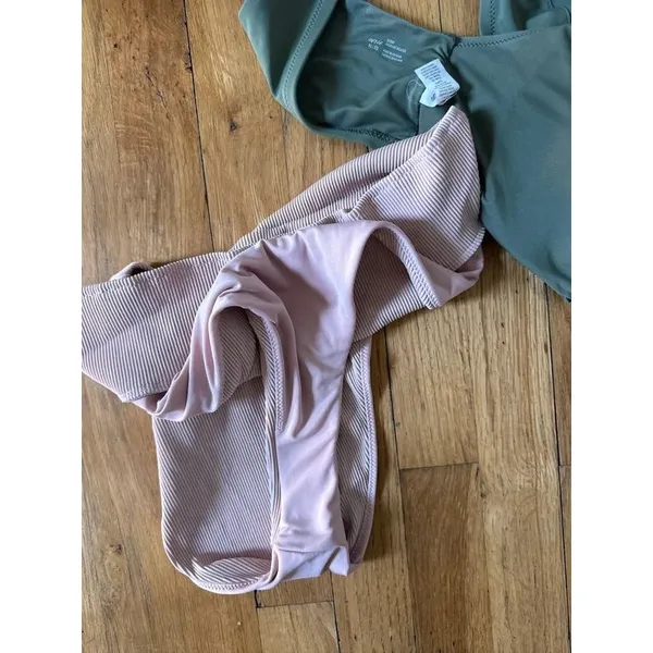 Aerie colorblock green pink bikini - Image 6