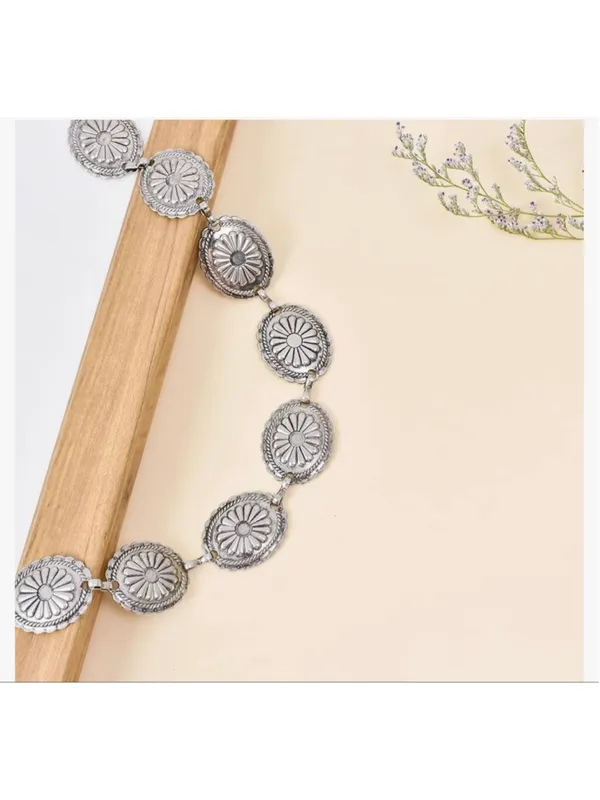 NEW Metal Chain Dress Belt Hollow Out Daisy Sweater Belt - Image 6