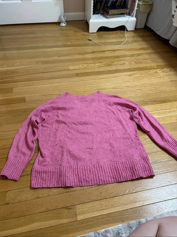 LOFT Pink V-Neck Sweater - Image 4
