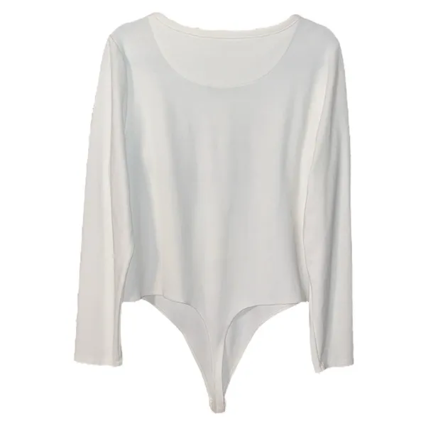 Banana Republic Scoop Back Thong Bodysuit-Light Cream Size XL - Image 2