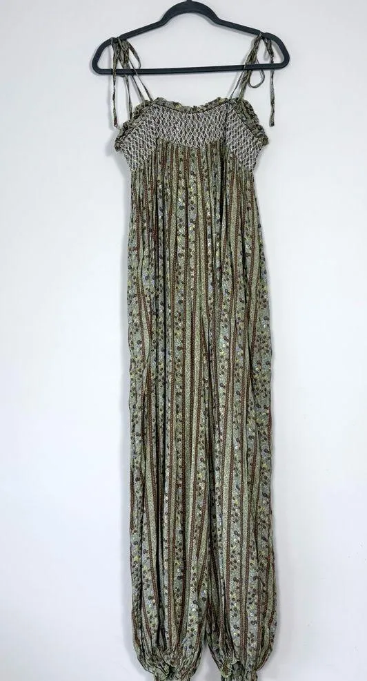 Intimately Free People Rule The World Floral Maxi Jumpsuit in Fern Combo Large - Image 9