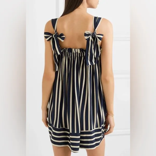 Faithful The Brand Ocean Dip Dress in Mazur Stripe Print - Image 2