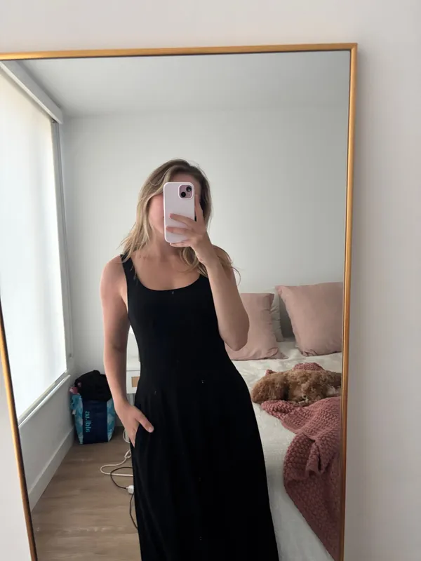 Black midi dress - Image 2