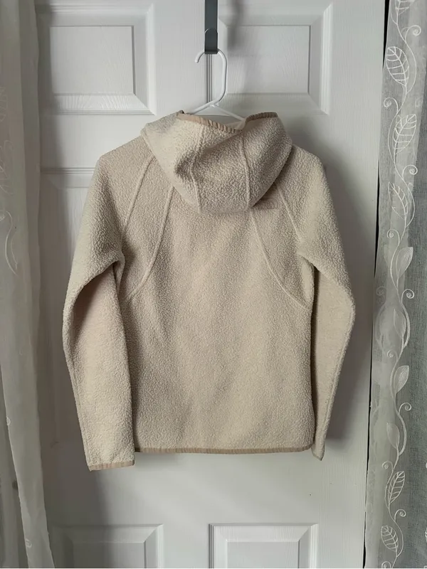 The North Face Women's Cream Sherpa fleece Pullover Hoodie women size XS - Image 7