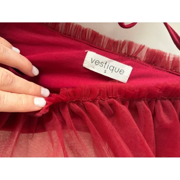 Vestique Spin Me Round Dress Size Small Balletcore Glam - Image 3