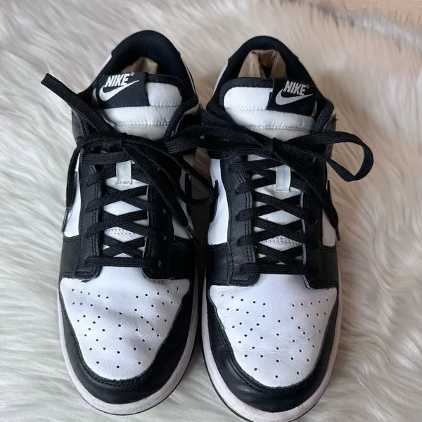 Nike Dunk Low Panda Black White Shoes Size 10 - Image 2
