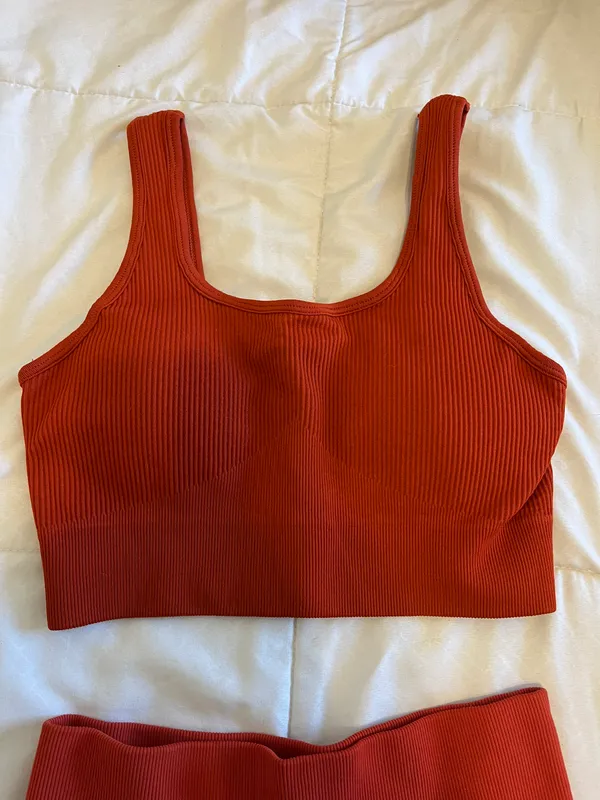 Burnt Orange Workout Set - Image 2