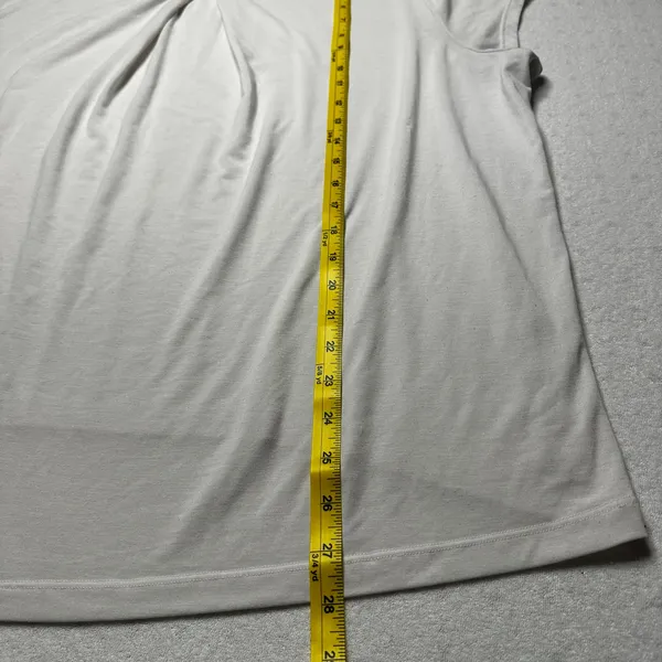 Athleta White Short Sleeve Open Back Active Top Women’s Large - Image 7
