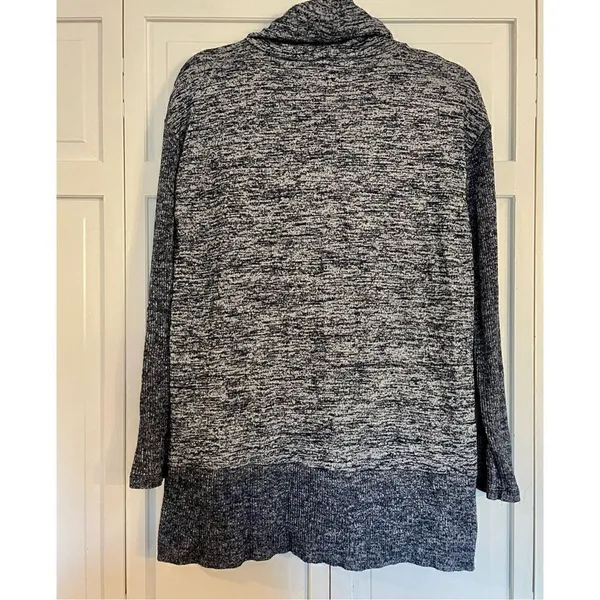 Gap navy cowl neck space dye sweater medium - Image 7