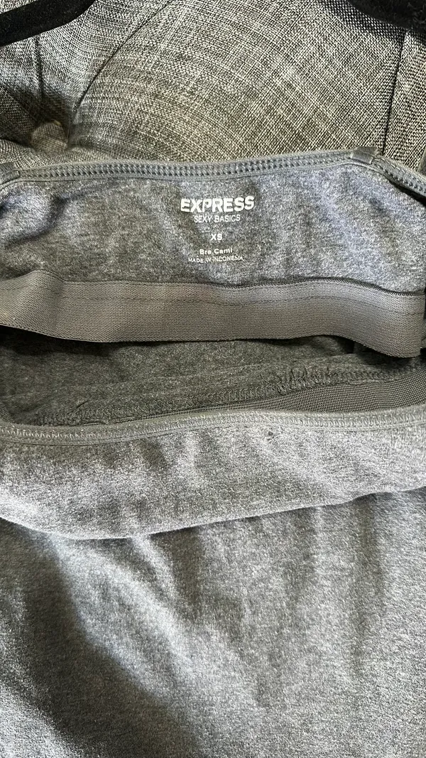 Express Stretch Gray Cami/Tank Top - Image 3