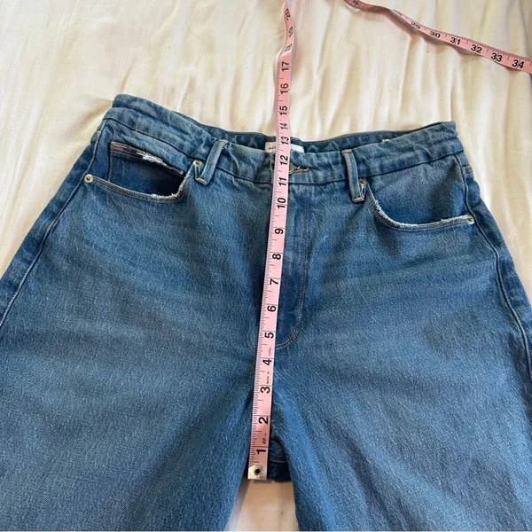Good American Good Mom Jeans 6/28 High Rise Tapered Leg - Image 10