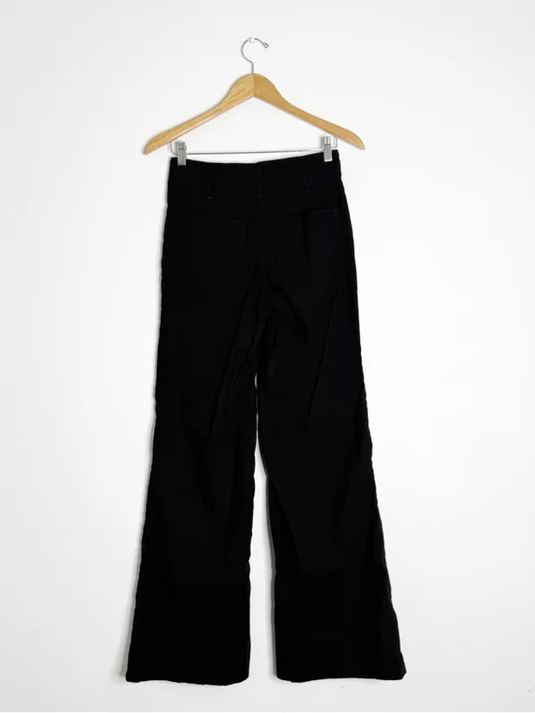 Maeve Junie Jean Black Flare Trousers Size 28 High Rise Anthropologie - Image 3