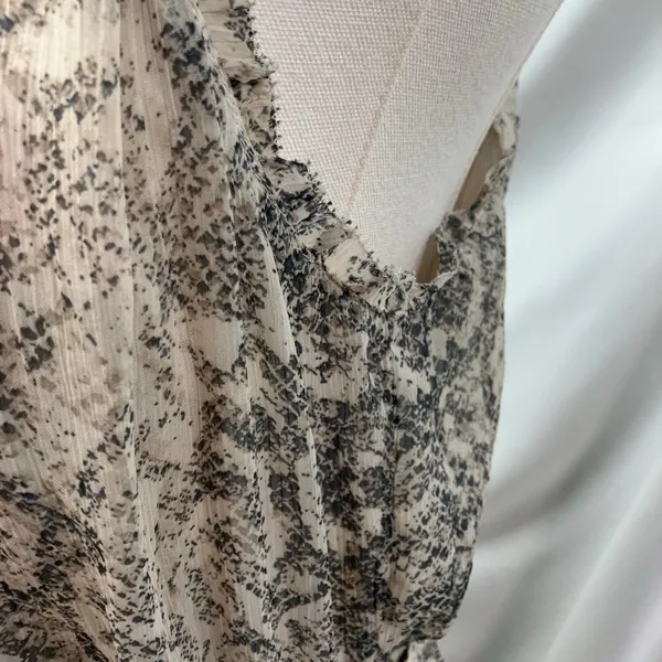 New Abercrombie & Fitch Snakeskin Halter Mini Dress Small Tie‎ Belt Flowy - Image 7