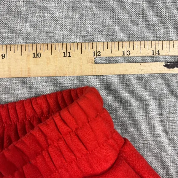 Comfrt Sweatpants Womens Small Red Fleece Jogger Elastic Waist Tapered - Image 5