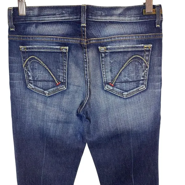 Guess Premium Denim Flirt Bootcut Dark Wash Jeans Women‎ Size 27 Pants Stretch - Image 4
