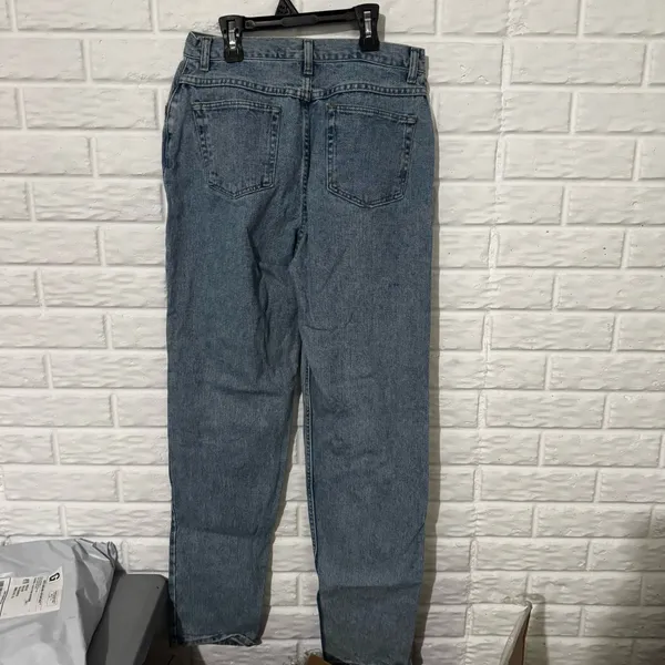 Vintage Wrangler Tapered Leg Jeans Women’s 14x34 Light Wash Denim High Rise - Image 2