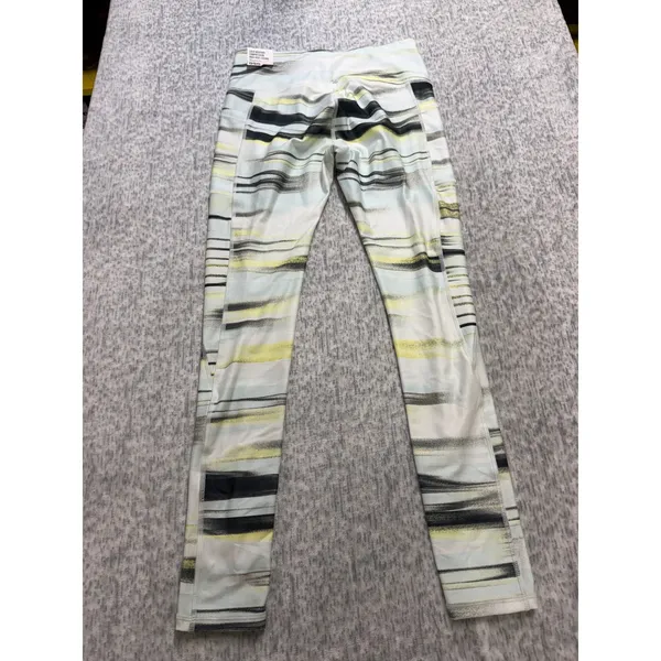 DSG Womens Cold Weather Compression High-Rise Leggings Abstract Stripe Yellow M‎ - Image 7