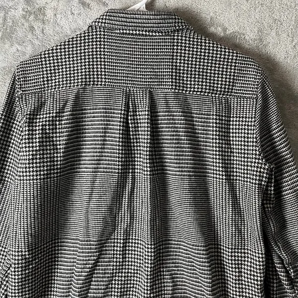 Vilagallo Checked Fringe Zip Up Wool Dress Black White Houndstooth Size 36 US‎ 4 - Image 4