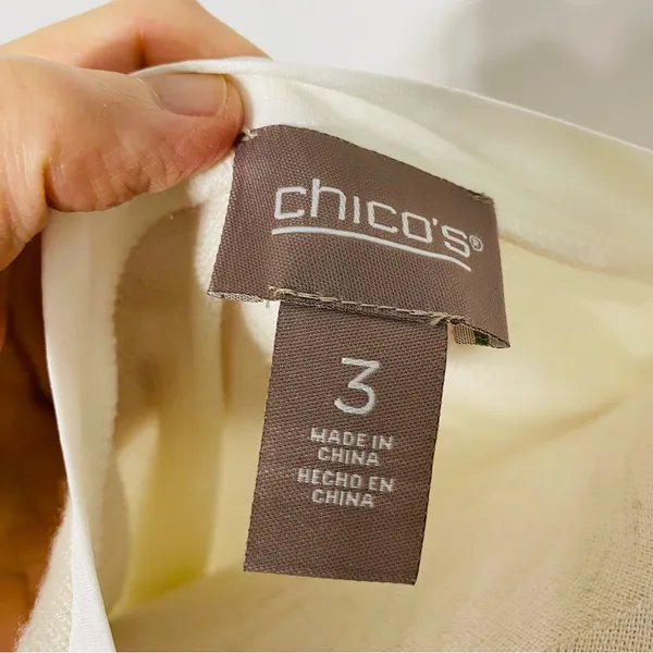 CHICO'S Cashmere Blend Balloon Sleeve Sweater - Image 9