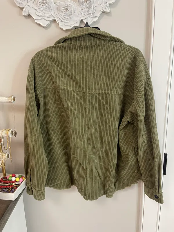 ZARA Olive Green Jacket - Image 3