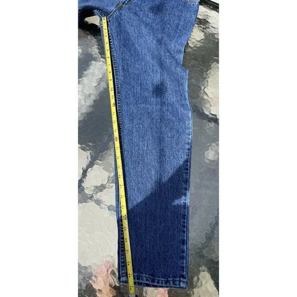 Vintage Levi's 550 Jeans Relaxed Fit Tapered Leg Junior's Size 11 M HIGH RISE - Image 9