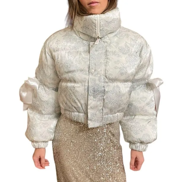 Selkie Marshmallow Puffer Cropped Puffy Coat - Image 2