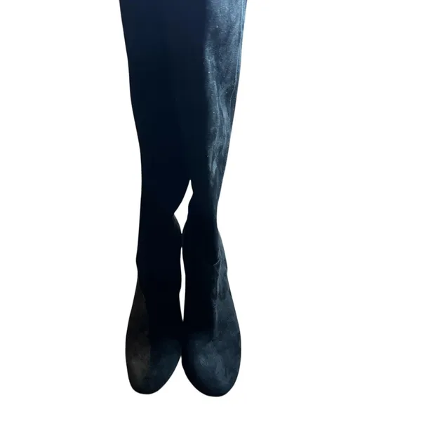 Sam Edelman Boots Womens Size 9.5‎ Black Suede Caprice Knee High Tall Block Heel - Image 2