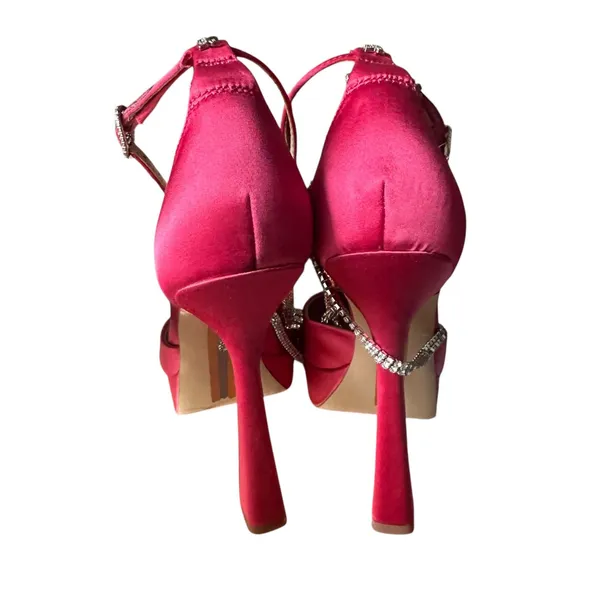 SAM EDELMAN Andie Platform‎ Crystal Heels Pink 9.5 - Image 3