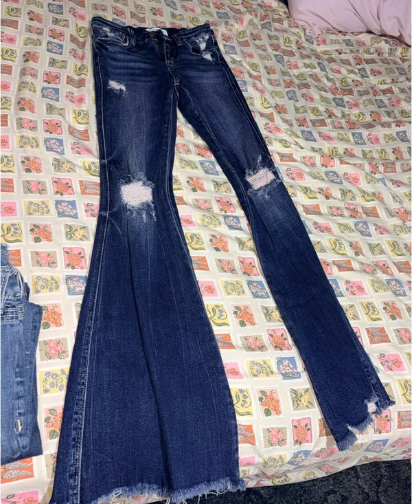 Flying Monkey Flare Jeans Blue Size 24 - Image 2