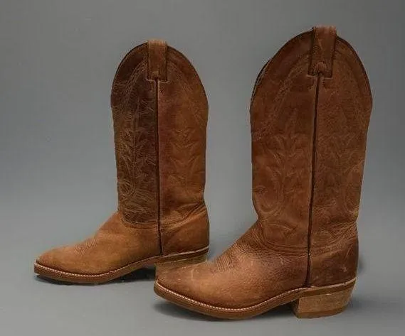 Abilene Women's Brown Leather Cowboy Boots size 5.5 M - Image 2