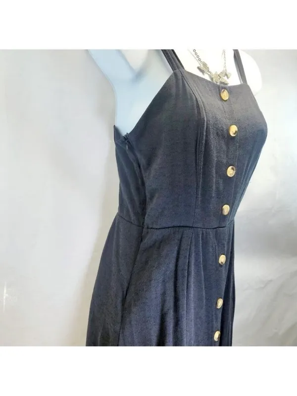 Faux Button High Low Summer Dress Medium - Image 5