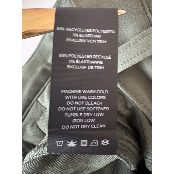 FourLaps Athletic Evolve Pants Women's Sz 2 Short Thyme Stretch Outdoor Casual - Image 7