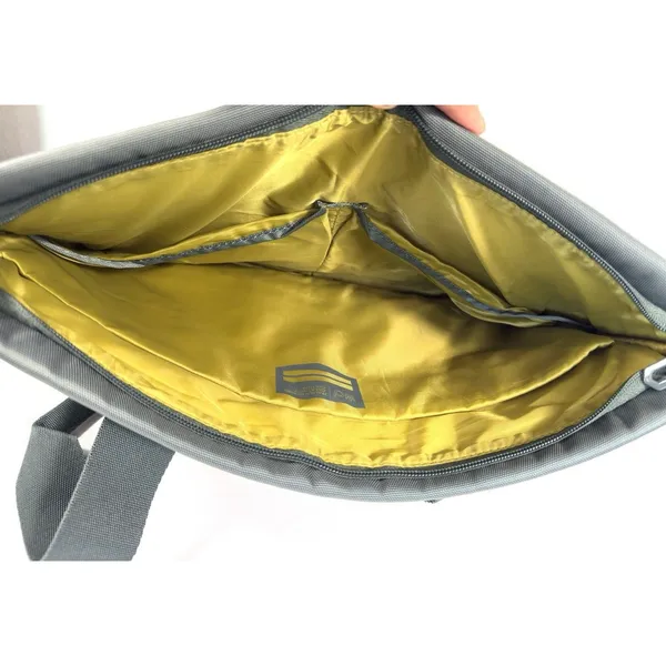 Tucano Work Out 3 Gray 15.6 Laptop Tote Bag Padded Case Yellow Interior WO3 - Image 7