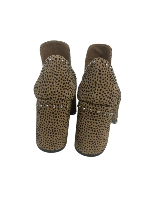 Gianni Bini Leopard Daveigh Studded Ankle Booties Block Heel Size 7 - Image 9