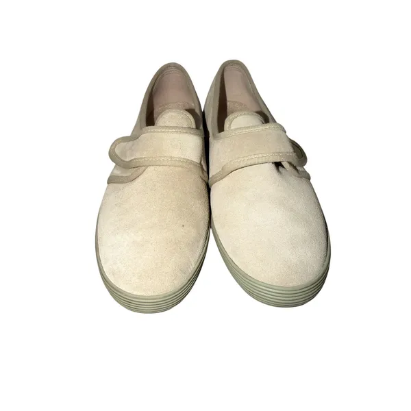 Daniel Green Jill Tan Suede Slip On Loafers Hook Loop Strap Women 9.5M 79122 - Image 4