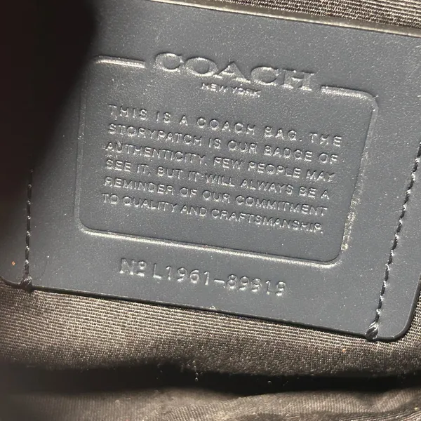 Coach Edge Belt Bag in Reflective Signature Canvas (Style No. 89919). - Image 3